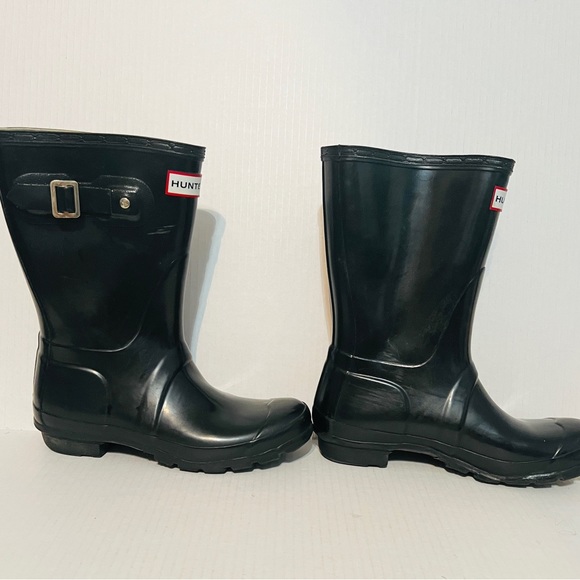 Hunter Ladies Original Gloss Short Boots - Picture 2 of 10